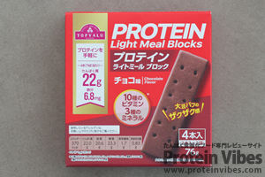 トップバリュ プロテイン ライトミールブロック チョコ
