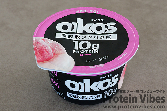 OIKOS ヨーグルト 高吸収タンパク質 ピーチ